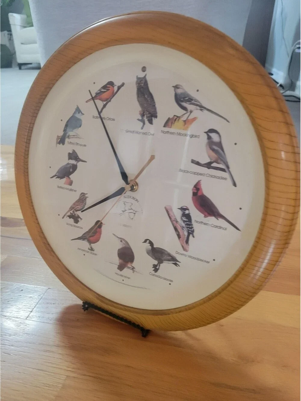 National Audubon Society Bird Song Wall Clock Musical Works